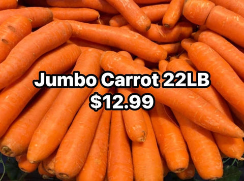 Jumbo Carrot 22LB Case (Promo)