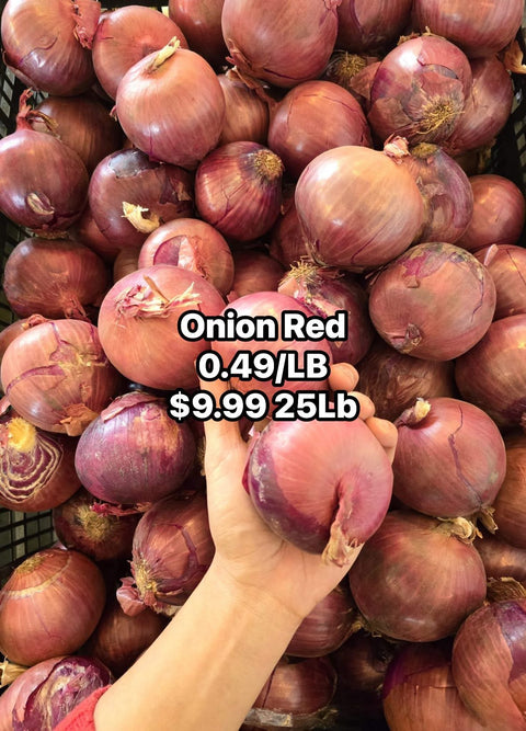 Onion Red 25LB (CaseLot)